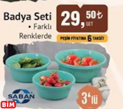 SABAN BADYA SETİ SABAN BADYA SETİ